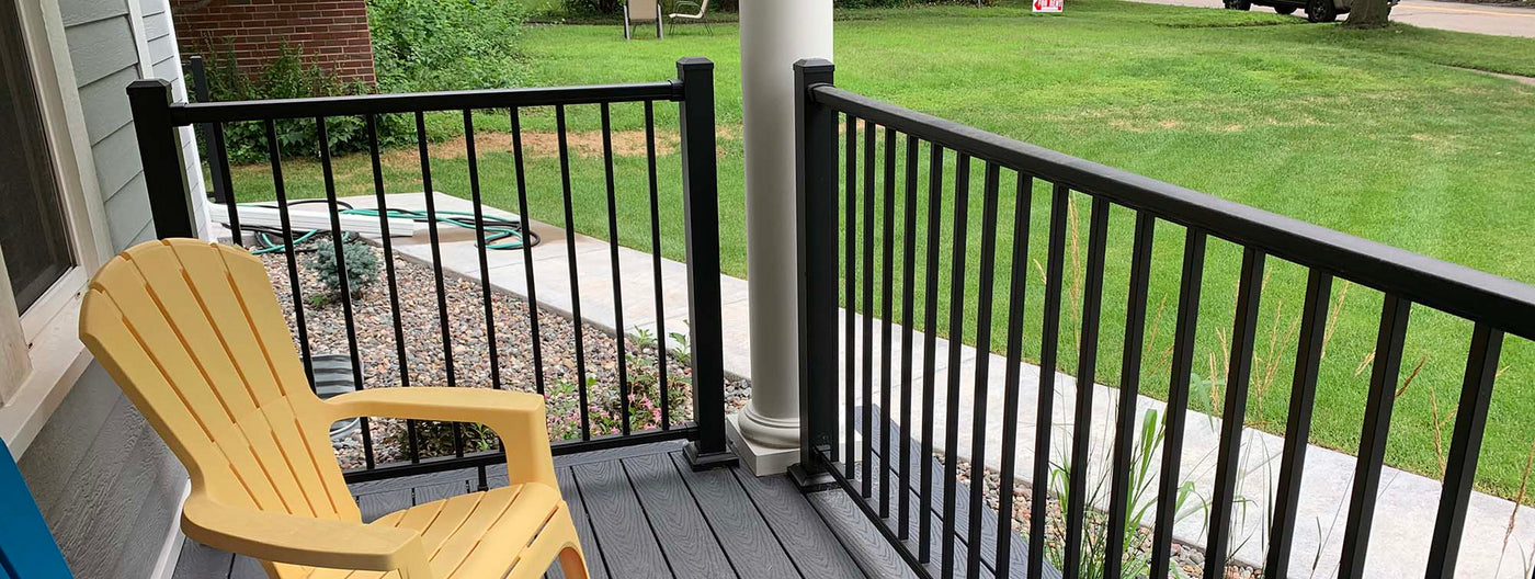 Prestige Aluminum 3' tall 8' wide level rail kit satin black