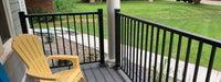 Prestige Aluminum 3' tall 8' wide level rail kit satin black