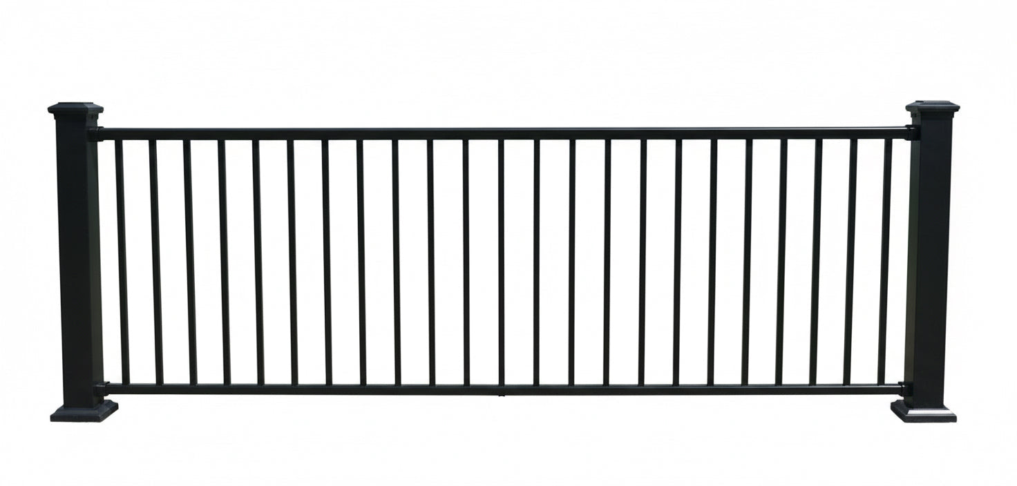 Prestige Aluminum 3' tall 8' wide level rail kit satin black