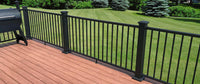 Prestige Aluminum 3' tall 8' wide level rail kit satin black
