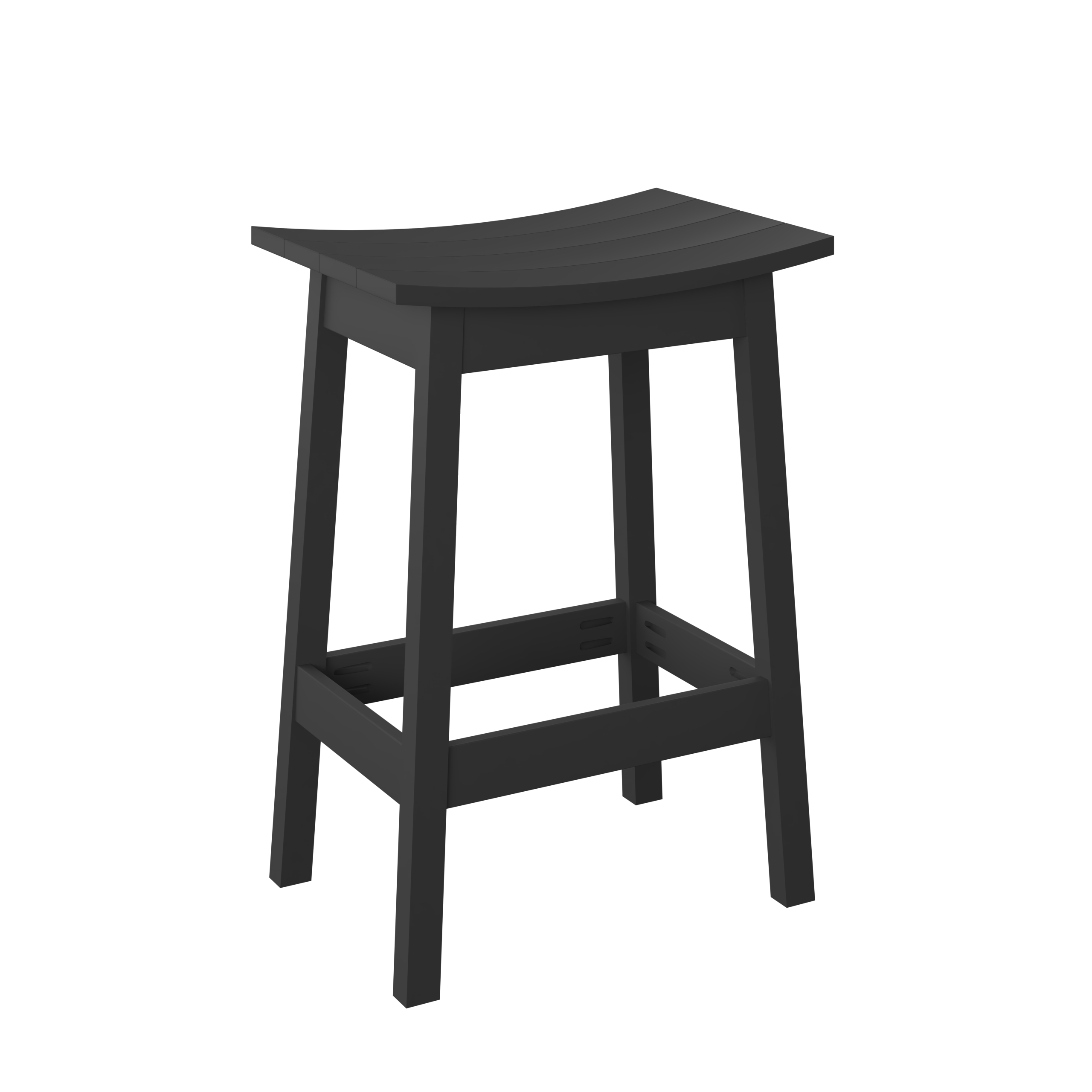 P93-B Polybird Saddle Stool-Bar Ht.