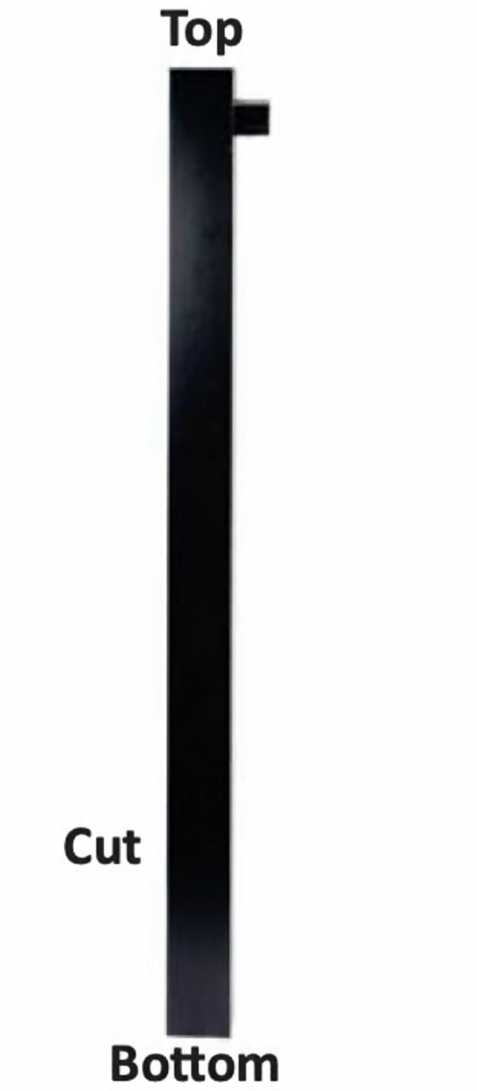 Prestige gate Post Kit 44"x 3", 2 post blk txt