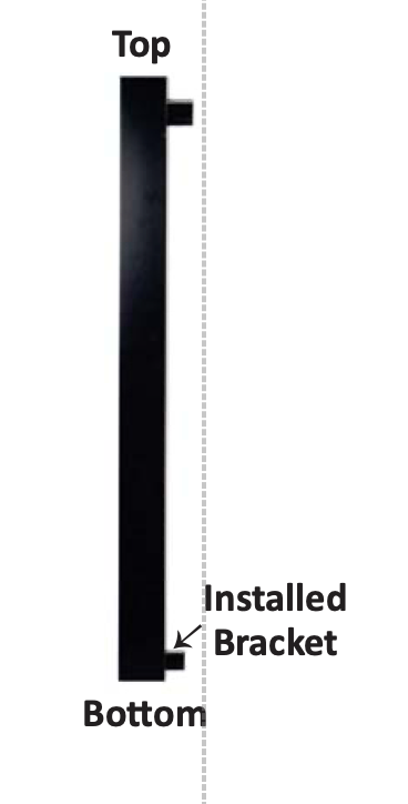 Prestige gate Post Kit 44"x 3", 2 post blk txt