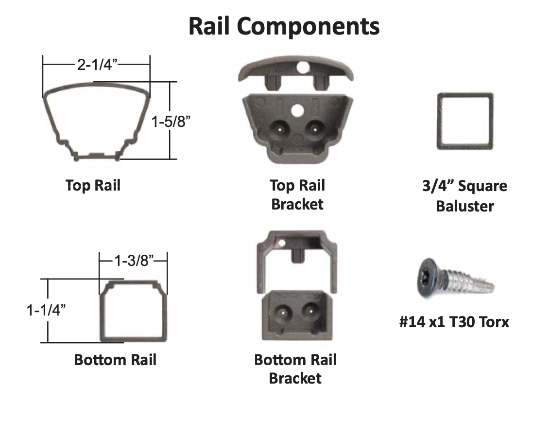 Prestige Level bracket - CUT KIT BLK TXT