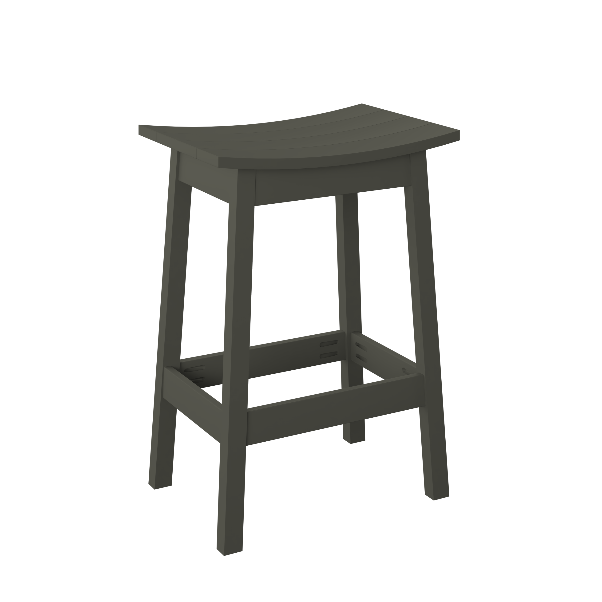 P93-B Polybird Saddle Stool-Bar Ht.