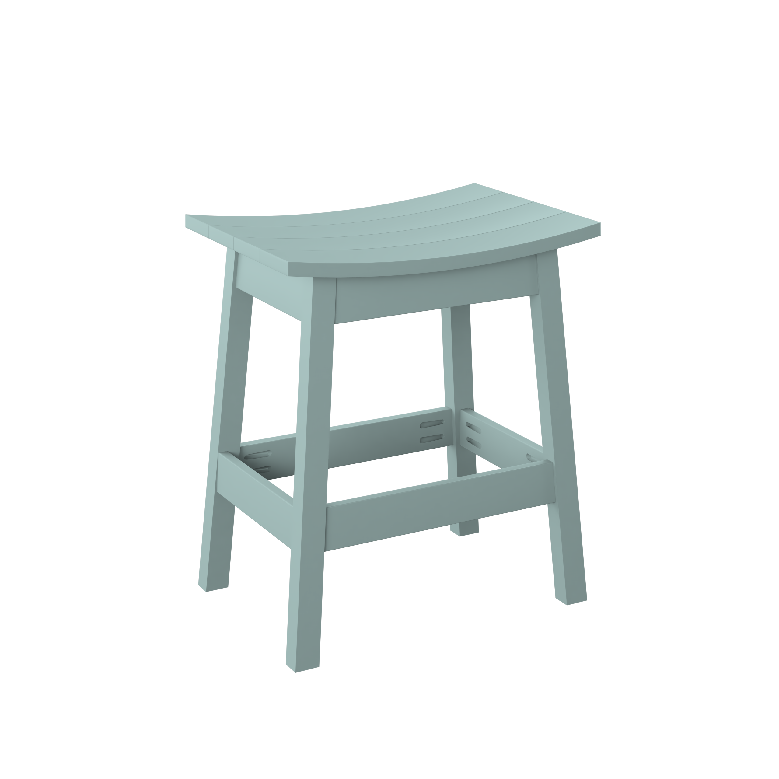 P93-B Polybird Saddle Stool-Bar Ht.