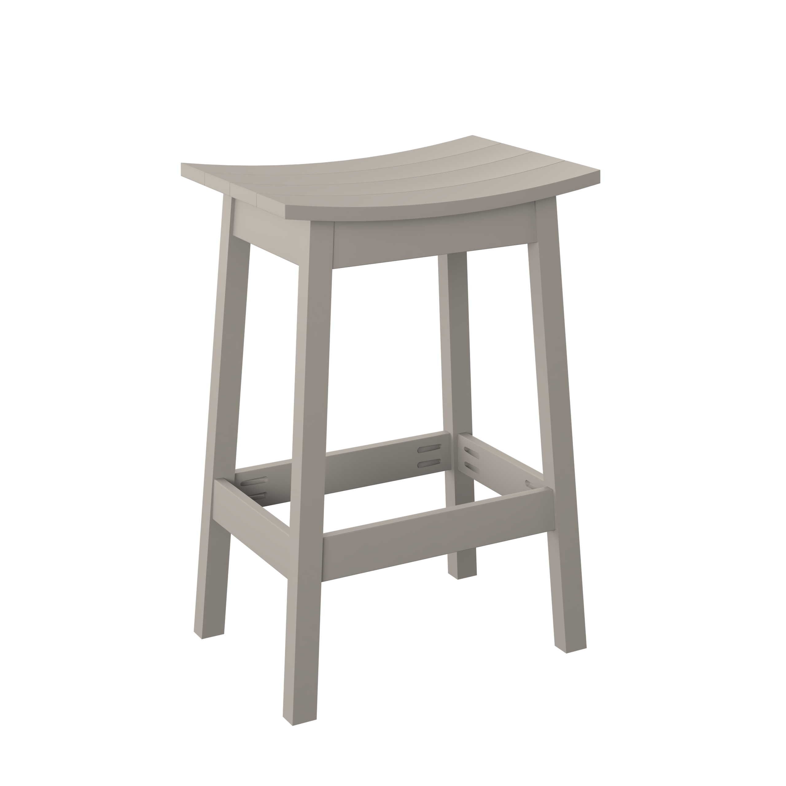 P93-B Polybird Saddle Stool-Bar Ht.