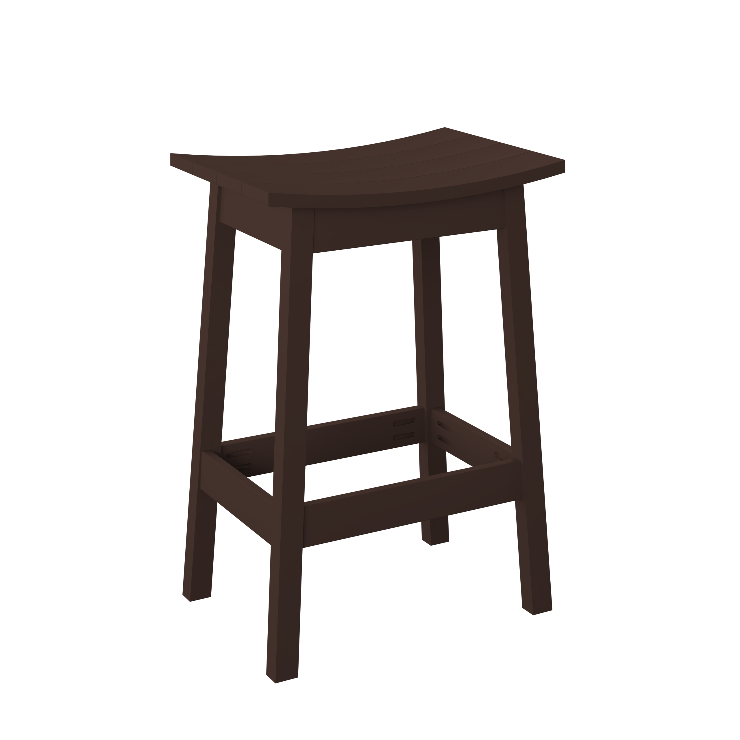 P93-B Polybird Saddle Stool-Bar Ht.