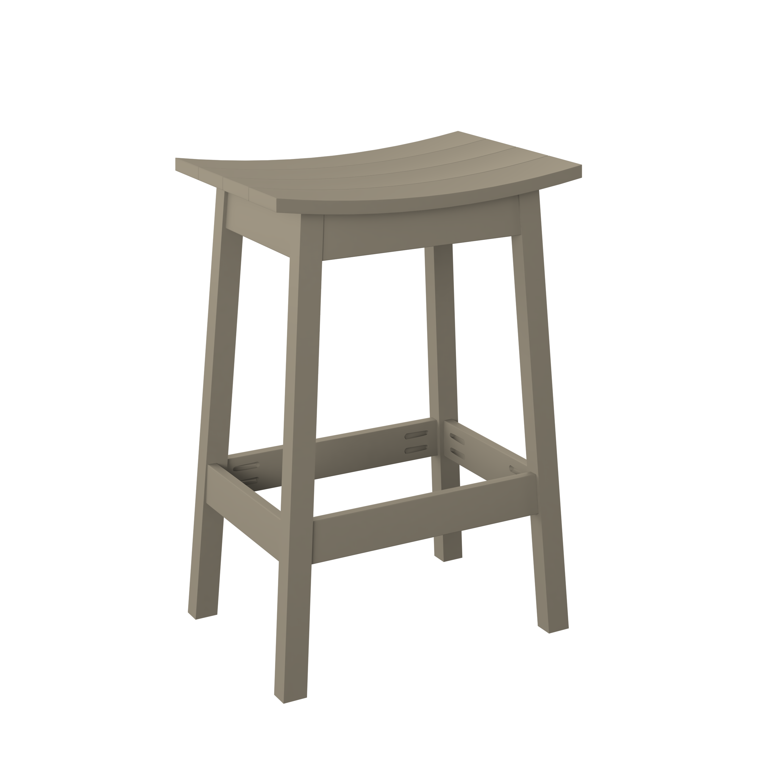 P93-B Polybird Saddle Stool-Bar Ht.